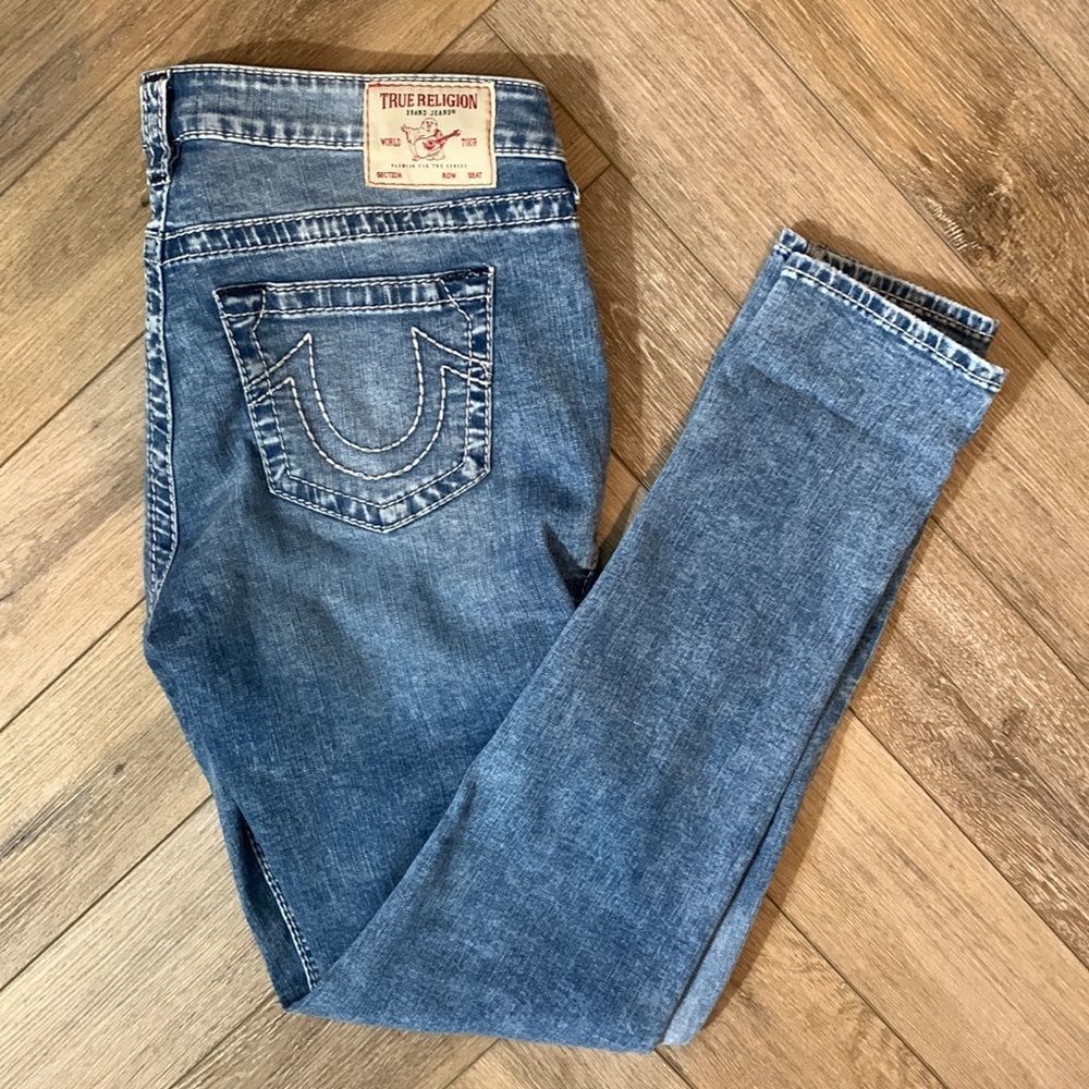True Religion Stella Mid-Rise Skinny Jeans